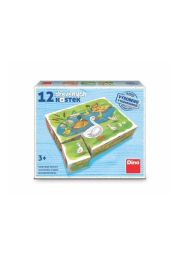 Na farmě - Dřevěné kostky 12 ks