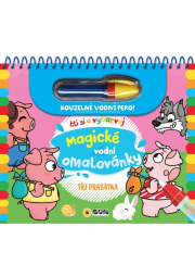 Tři prasátka - Čti a vybarvuj Magické vodní omalovánky