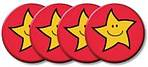 Placky se zlatými hvězdami 38mm