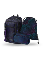 BAAGL 3 SET Cubic Zen: batoh, penál a sáček