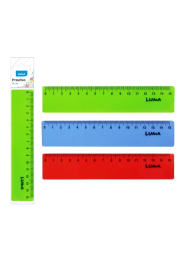 Pravítko  15cm barevné, mix LUMA