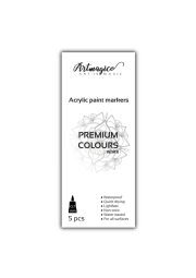 Artmagico akrylový popisovač 5 kusů bílá 0,7 mm | 80135