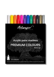 Artmagico akrylový popisovač s jemným hrotem (1 mm) 12 ks | 80067