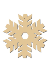 Dřevěný výřez vločka 2, pr. 6 cm