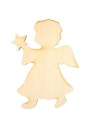 Dřevěný výřez andílek 2, 3 x 4 cm
