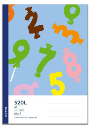Školní sešit 520L, čistý, s integrovaným matematickým lenochem, čísla