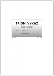 Třídní výkaz pro 2. stupeň ZŠ