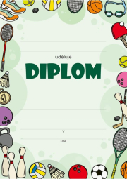 Sportovní diplom A4