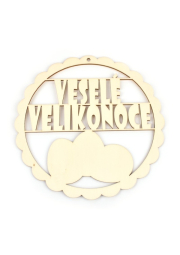 Velikonoční věneček s vajíčky bez samolepky