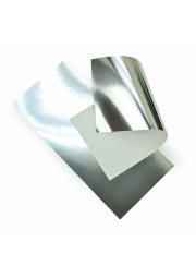 Papír stříbrný lesklý, 10ks