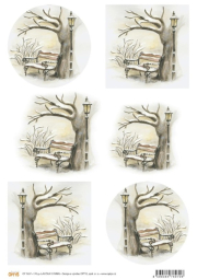 Papír A4, lavička v parku, jednostranný 170 g