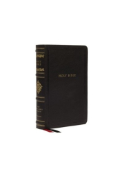 NKJV, Personal Size Reference Bible, Sovereign Collection, Leathersoft, Black, Red Letter, Comfort Print, Holy Bible, New King James Version