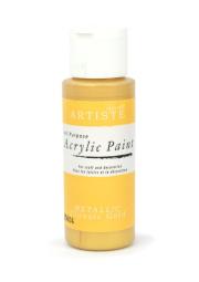 Akrylová barva Artiste, metalická zlatá klasická, 59 ml, DOA 763103