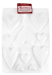 Forma na odlévání pružná, srdíčka