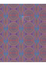 Papír na decopatch, fialový se zlatými kruhy