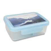 Svačinový box ZDRAVÁ SVÁČA Uni výběr barev ledově modrá