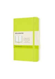 Moleskine Pocket Plain Softcover Notebook, Lemon Green