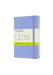 Moleskine Pocket Plain Hardcover Notebook, Hydrangea Blue