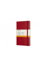 Moleskine Medium Ruled Hardcover Notebook, Scarlet