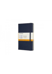 Moleskine Medium Ruled Hardcover Notebook, Sapphire Blue