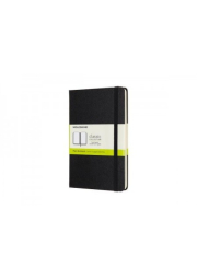 Moleskine Medium Plain Hardcover Notebook, Black