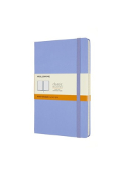 Moleskine Large Ruled Hardcover Notebook, Hydrangea Blue