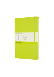 Moleskine Large Plain Hardcover Notebook, Lemon Green