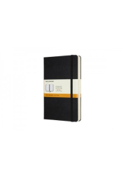 Moleskine Expanded Large Ruled Hardcover Notebook, Black