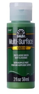 FolkArt Multi-Surface Acrylic Paint - 59 ml různé barvy Multi surface: CLASSIC GREEN
