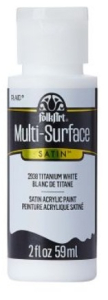 FolkArt Multi-Surface Acrylic Paint - 59 ml různé barvy Multi surface: TITANIUM WHITE