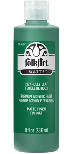 FolkArt Acrylic Paint - Akrylová barva s matným povrchem 236 ml Acrylic: HOLLY LEAF