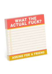 Knock Knock Actual Fuck Sticky Notes (4 x 4-inches)