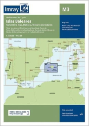 Imray Chart M3, Islas Baleares - Formentera, Ibiza, Mallorca, Menorca