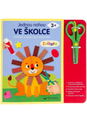 Jednou nohou ve školce Zvířata Stříhání a lepení pro malé děti 3+