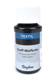 Barva na textil Rayher nezažehlovací, černá, 50 ml