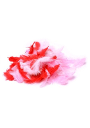 Peří Rayher, 10 g, růžovočervené