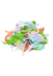 Peří Rayher, 10 g, mix pastelové barvy