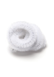 Plyšový drátek, bílý, 50 cm, 1 ks