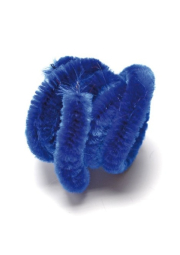 Plyšový drátek, tm.modrý, 50 cm, 1 ks