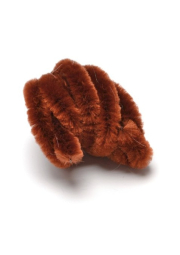 Plyšový drátek, tm. hnědý, 50 cm, 1 ks