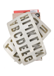 Silikonová odlévací forma, abeceda, 26 písmen, 2 ks