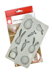 Silikonová odlévací forma, Velikonoce, 8 motivů