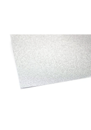 Scrapbookový glitrový papír 30,5 x 30,5 cm, stříbrný