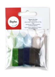 Pigment na výrobu svíček, 1x1x2,9 cm, tmavé odstíny, 5 barev