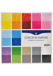 Sada barevných papírů, 30,5 x 30,5 cm, 24 listů