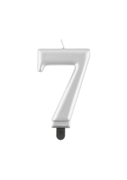 SVÍČKA SILVER ČÍSLO 7