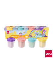 Plastelína měkká kelímek 4 x 113g PASTEL DELI EY003