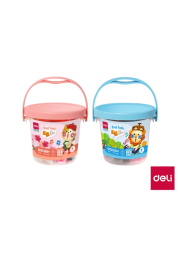 Plastelína měkká s vůní kyblík 24 barev DELI EY006 mix