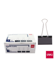 Binder clip 41mm, 12ks DELI EZ62