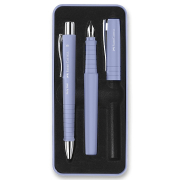 Sada Faber-Castell Poly Ball plnicí pero a kuličkové pero, pale iris